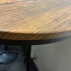 ハイテーブル 丸 木目 アイアン バーテーブル ラウンドテーブル おしゃれ カフェテーブル カウンターテーブル ヴィンテージの画像