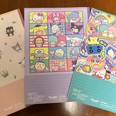 サンリオキャンパスノート新品の画像