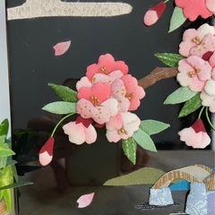 ハンドメイド押絵　春の便りの画像