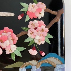 ハンドメイド押絵　春の便りの画像