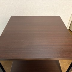 サンワダイレクト　プリンター台　三段棚　茶色　キャスター付の画像