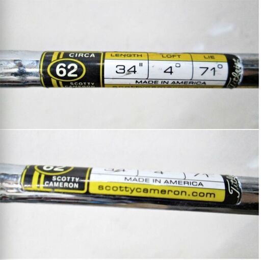 タイトリスト スコッティキャメロン パター サーカ62 No.3 右利き用