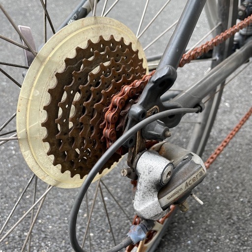 トレック クロスバイク 前輪パンク中