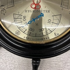 ☆値下げ☆　K2503-374 配送不可 湿度計 操舵輪 レトロ キズ汚れ有りの画像