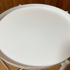 IKEA GLADOM グラドム トレイテーブル, ホワイト, 45x53 cm の画像