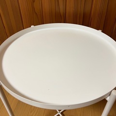 IKEA GLADOM グラドム トレイテーブル, ホワイト, 45x53 cm の画像
