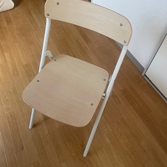 無印良品　折りたたみ式ナチュラル合板椅子