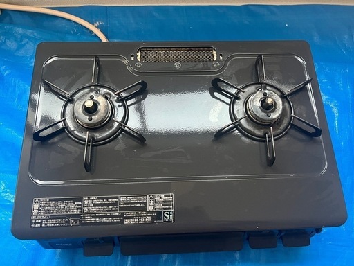 ガスコンロ　2口　都市ガス用　パロマ　Paloma ガースホース付　ガステーブル