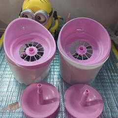 🐾お話中🐾　ペット水飲み器　中古　2個セットの画像
