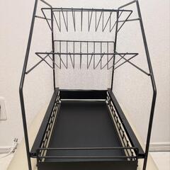 ※場所によってはお近くまでお届け可能※【美品】シンク下収納3段ラックの画像