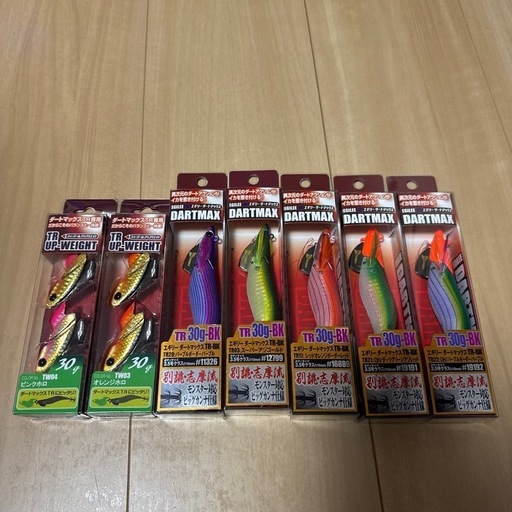 春秋ティップランエギング用 ダートマックスtr TR 30g-BK仮面シンカー30g