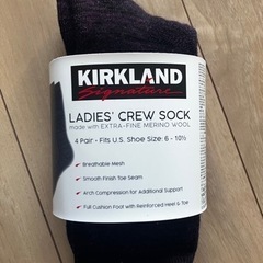 新品未使用　KIRKLAND レディース靴下　メリノウール