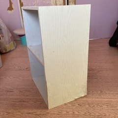 2段カラーボックス　白の画像