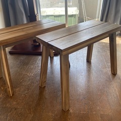 IKEA ベンチ　イス　2脚　ダイニングチェア　