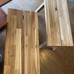 IKEA ベンチ　イス　2脚　ダイニングチェア　の画像