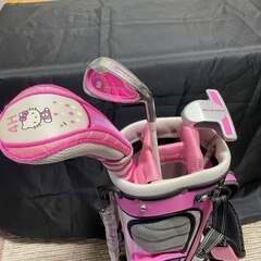 ハローキティゴルフ ジュニアセット 3本組 USEDの画像