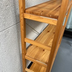 木製シェルフ(ナチュラル/高さ調整可)の画像