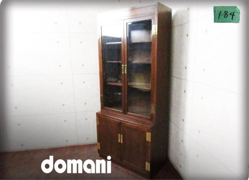 ♦️定価71万円 ‼️domani 最高級 Morganton 飾り棚 食器棚