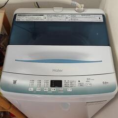 洗濯機　Haier JW-U55HK 5.5kgの画像