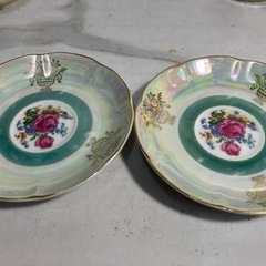 ☆値下げ☆A2503-562 TK Lovely pearl カップ&ソーサー 2客 バラ売り不可 色はげ キズ スレありの画像