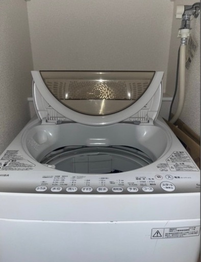 【家電】東芝6.0kg 全自動洗濯機　グランホワイト　AW-6G2-W
