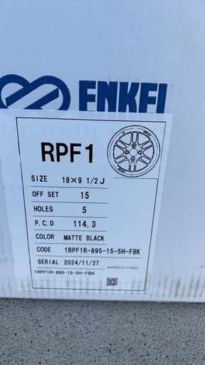 ENKEI  RPF1 18インチ 9.5J＋15 新品未使用2本