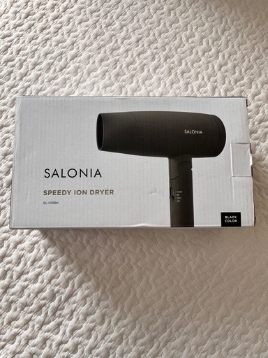 新品SALONIA ドライヤー ブラック SL-013BK