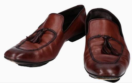 Berluti 本高級革 アマルフィ タッセルローファー/10 ブラウン メンズ