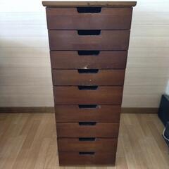 書類棚　収納棚　木製　引き出し　昭和　レトロ　チェスト　キ…