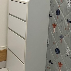 キッチンカウンター下収納 薄型 ミニチェストの画像