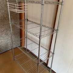 メタルラック　シルバー　おまけ付きの画像