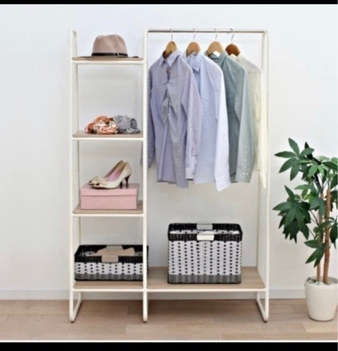 美品　ハンガーラック　棚
