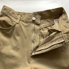 【美品！】レディース　ストレッチパンツ　Mサイズ　64-91 チノパン風　ブラウン　伸縮の画像