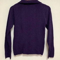 【美品！】長袖　ニット　トップス　伸縮性　前ボタン付き　3シーズン　フリーサイズの画像