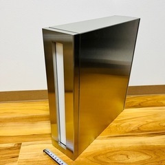 郵便受け　ポスト　シルバー　高さ390mm 幅100mm 奥行3...