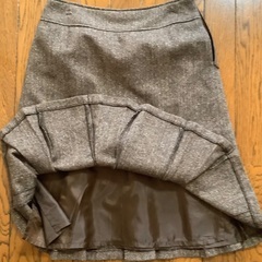 【美品！】ANNA LUNA アンナルナ　スカート　膝丈　ウール　ブラウン　茶色　67ー93の画像