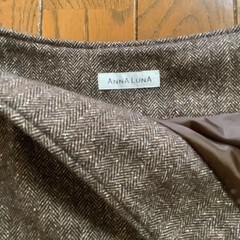 【美品！】ANNA LUNA アンナルナ　スカート　膝丈　ウール　ブラウン　茶色　67ー93の画像
