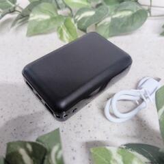 【新品未使用】モバイルバッテリー 大容量 20000mAh 残量表示 最大2.1A出力 PSEの画像