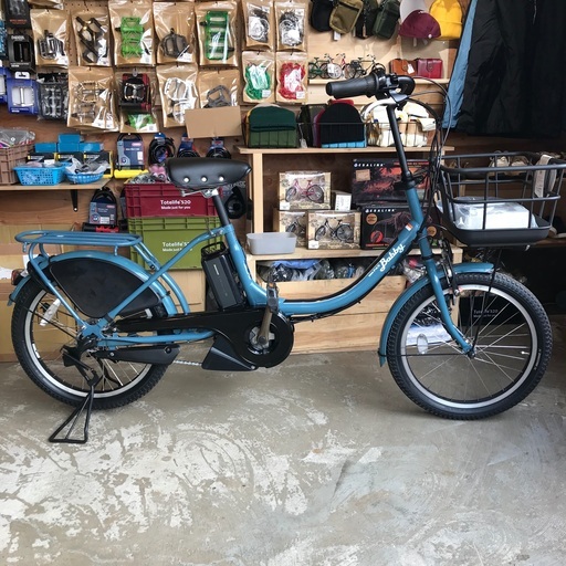 28】電動自転車 YAMAHA PAS Babby ブルーグレー