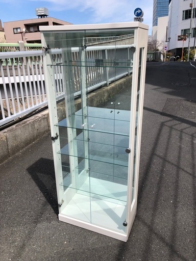 (ジM-355)ガラスケース5段　コレクションケース　ディスプレイ　飾り棚 ¥11,000(税込み)