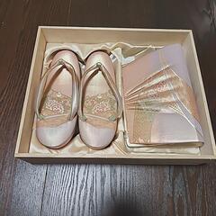 【3月末処分】和装小物 草履と鞄セット