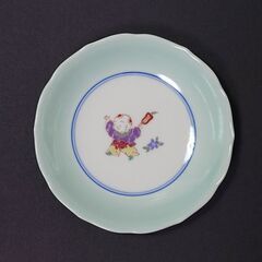 中華小皿◎唐子 柄／５枚まとめて♻️数回使用のUSED品の画像