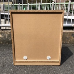 (ジM-356)家具 スクエアキャビネット2段 収納棚 リビングボード¥4,400(税込み)の画像
