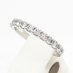 【STAR JEWELRY】PT950 D1.00 フルエタニティ―リング 9号☆Ａ品☆質屋 ユニオン本通店 スタージュエリー フルサークルの画像