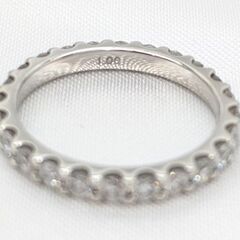 【STAR JEWELRY】PT950 D1.00 フルエタニティ―リング 9号☆Ａ品☆質屋 ユニオン本通店 スタージュエリー フルサークルの画像