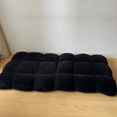 3/21まで！　座椅子　ブラック　フルフラット　リクライニングの画像