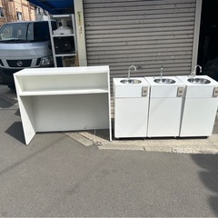 簡易手洗い器　おく洗+棚