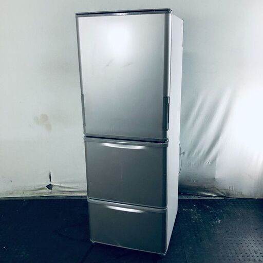 ID:rg220315 【自社配送エリア内限定】シャープ SHARP 冷蔵庫 ファミリー 中古 2016年製 3ドア 350L ゴールド ファン式 両方開き SJ-W352B-N  【リユース品：状態B】【送料無料】【設置費用無料】