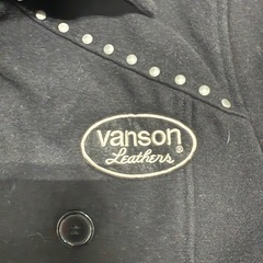 VANSON ウール スカル ダブル ライダースジャケット ピーコート Mサイズの画像