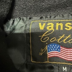 VANSON ウール スカル ダブル ライダースジャケット ピーコート Mサイズの画像